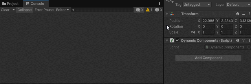 Динамическое добавление компонентов